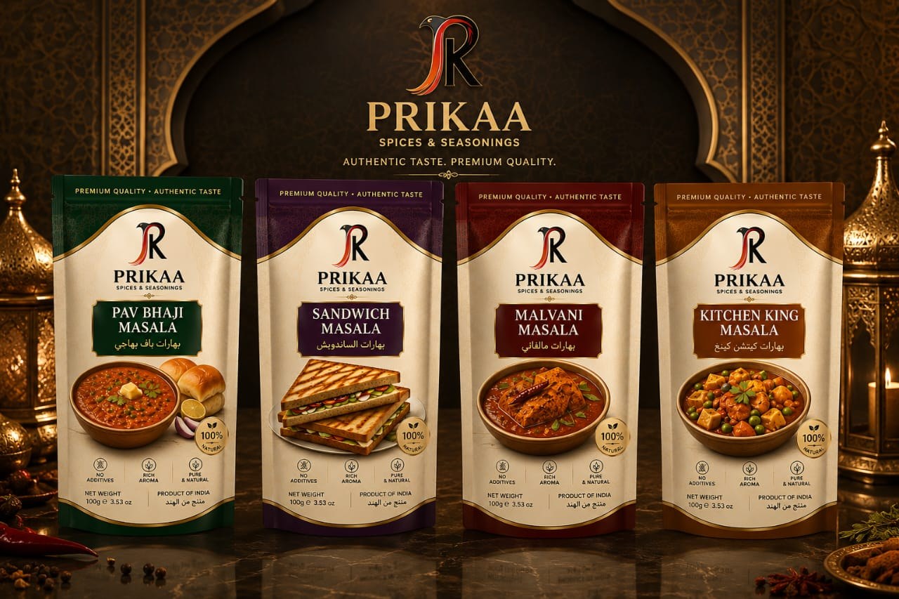 PRIKAA spices and seasonings lineup